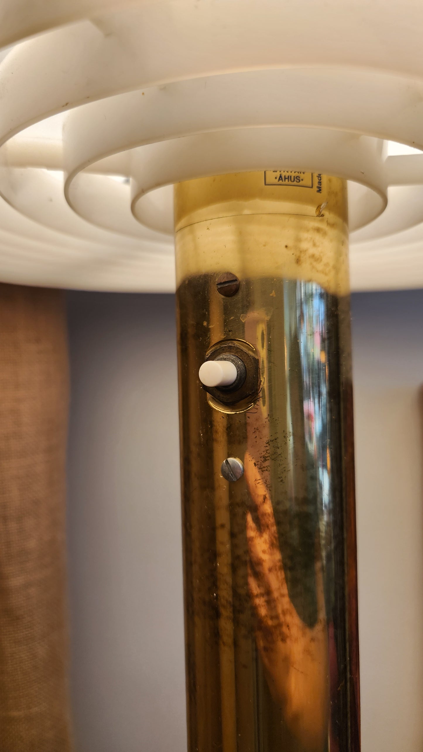 Bumling Brass Floor Lamp by Anders Pehrson, 1968