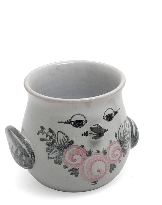 Bjorn Wiinblad V66 Bird Face Flower Pot, 1979