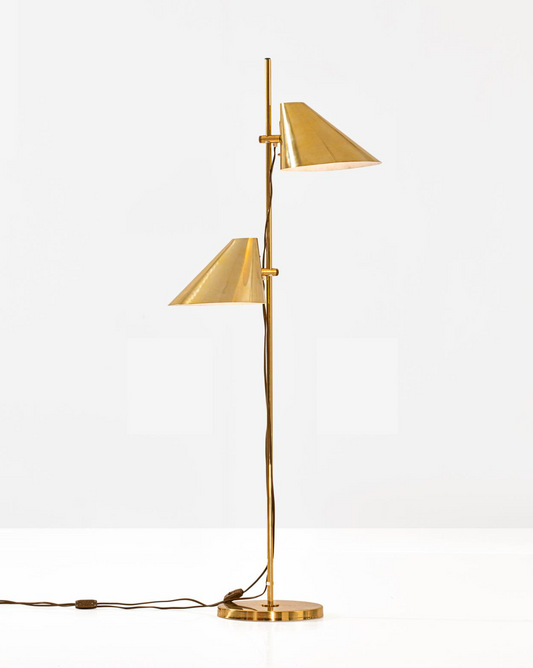 Hans-Agne Jakobsson Brass Floor Lamp, 1970 - spring sale!