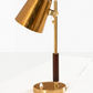 Brass & Teak Table Lamp by Paavo Tynell, 1949
