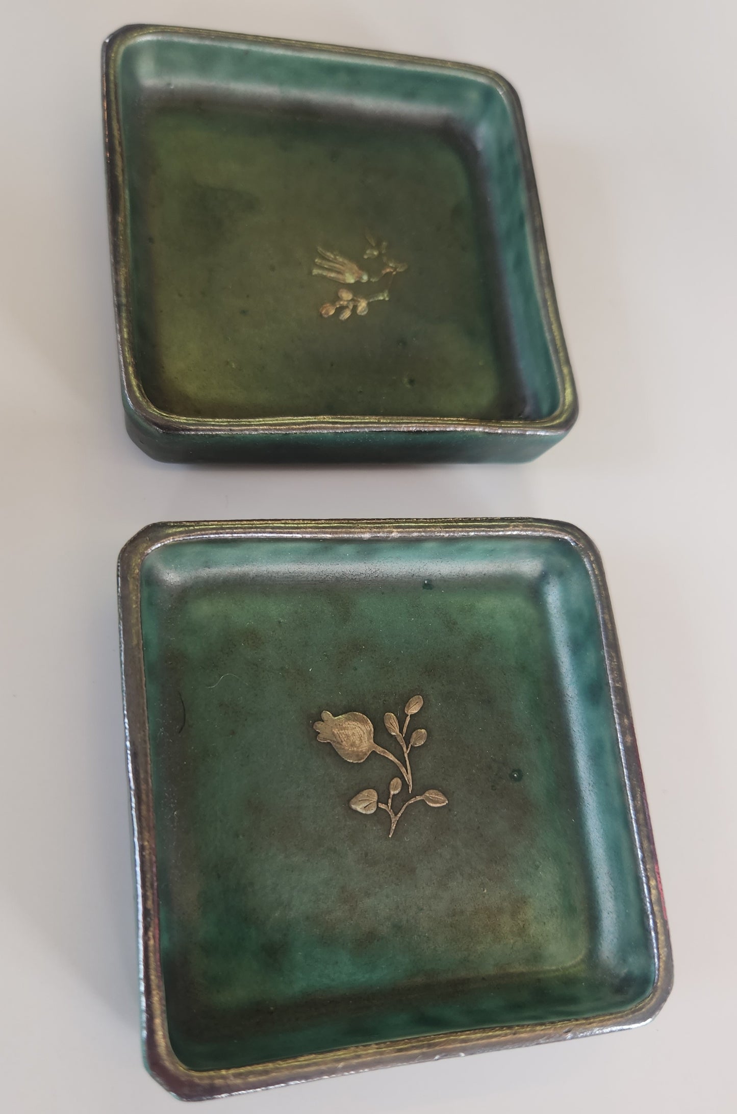 Argenta Stoneware: Four Trays by Wilhelm Kåge, Sweden MCM