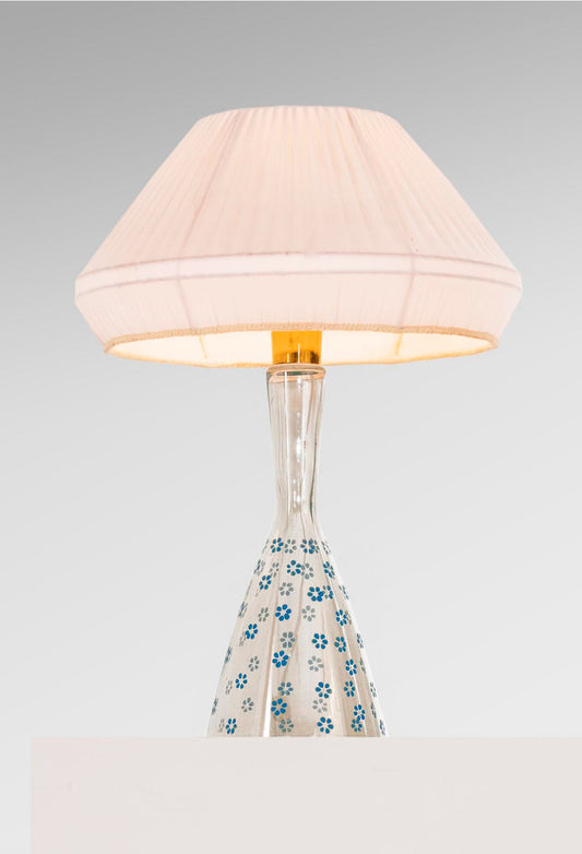 Incredibly Rare Hand-Painted Glass Lamp by Lisa Johansson-Pape, 1957