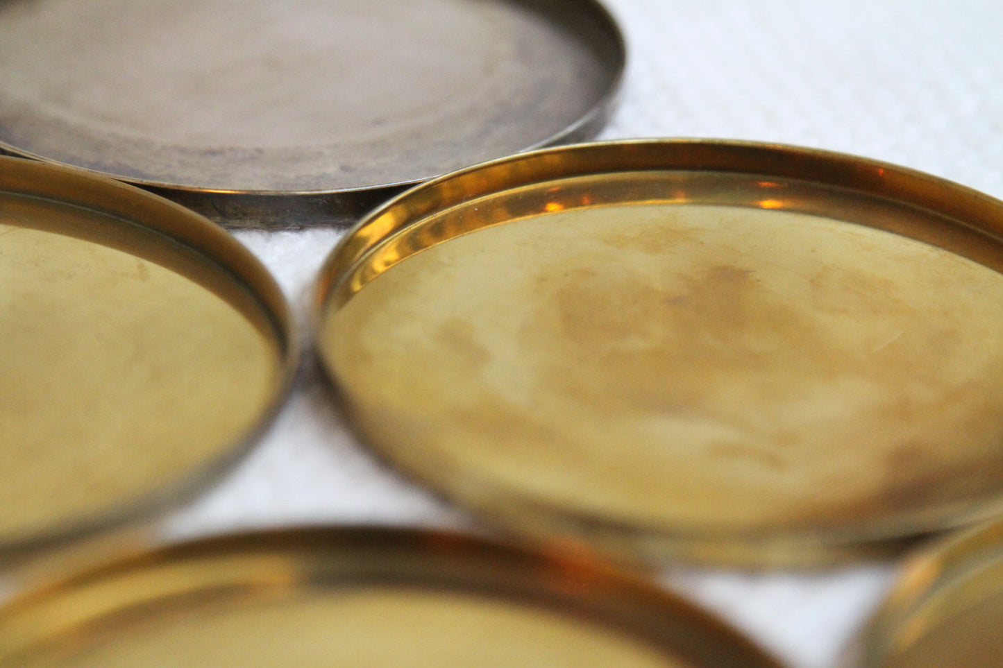 Arne Jacobsen Cylinda-line Brass Coasters