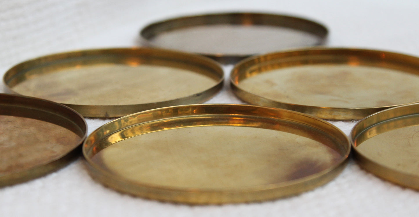 Arne Jacobsen Cylinda-line Brass Coasters