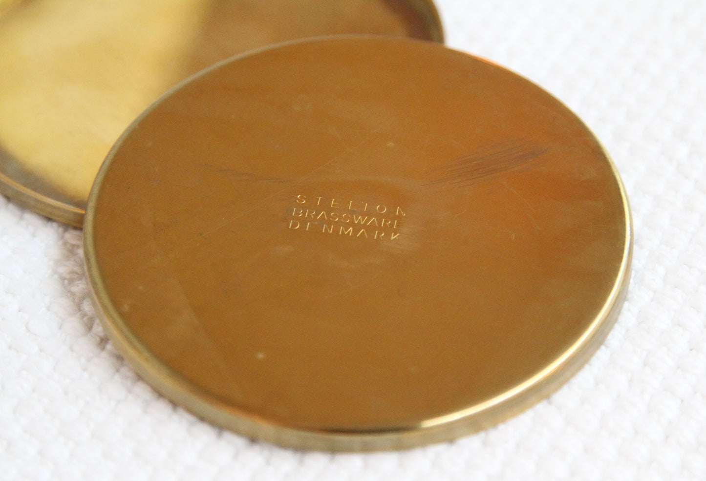 Arne Jacobsen Cylinda-line Brass Coasters