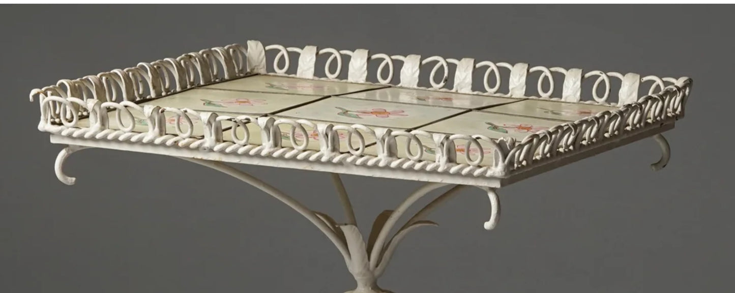 Antti Hakkarainen Indoor/Outdoor Wrought Iron Table -  1930s