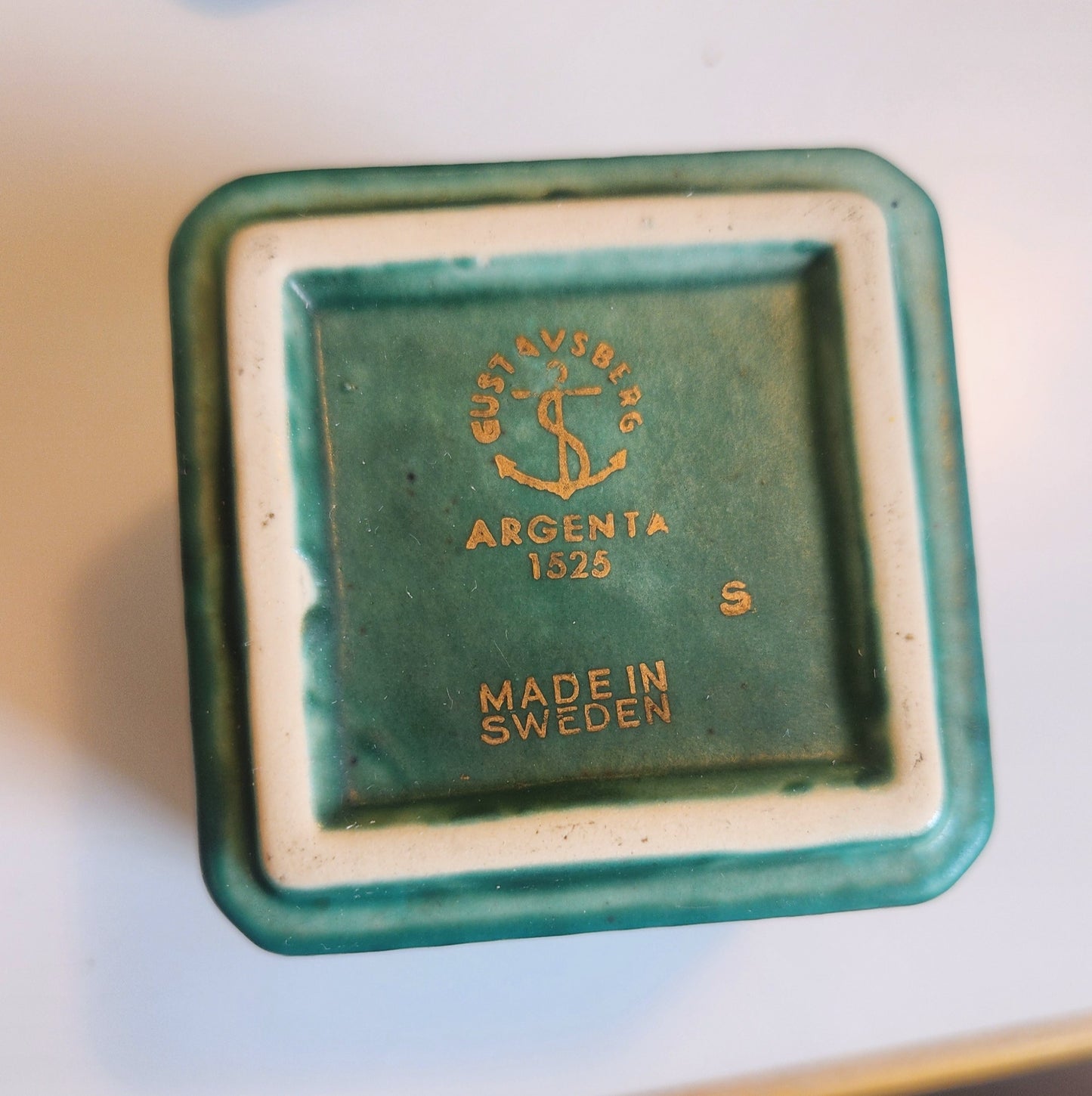 Argenta Stoneware: Vase & Box by Wilhelm Kåge, Sweden