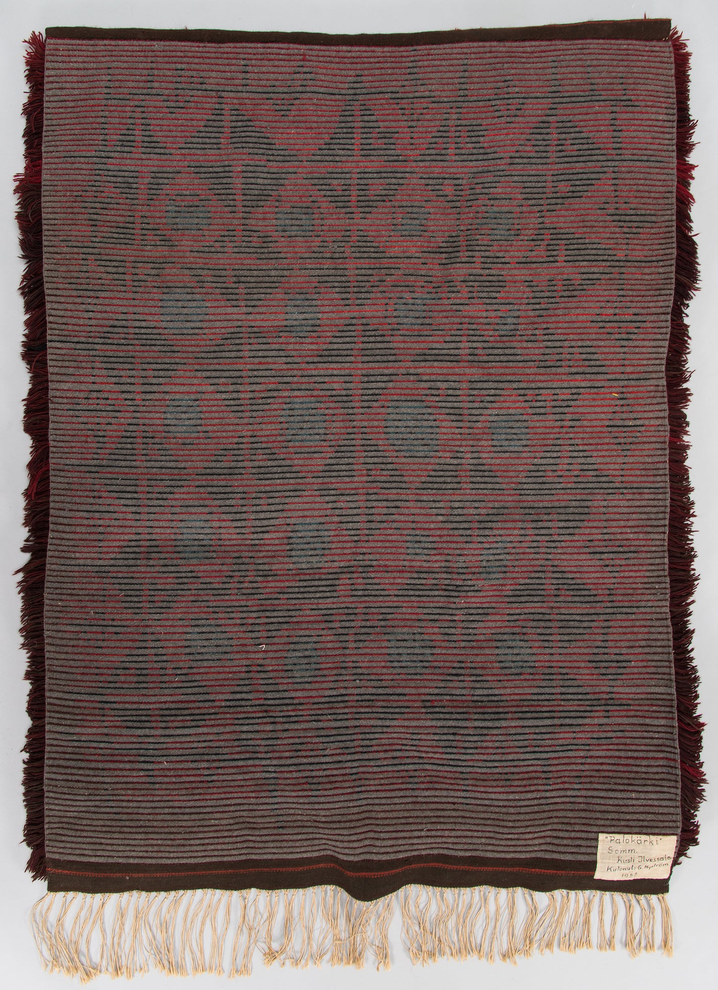 Kirsti Ilvessalo: Finnish Ryijy Rug 1957.