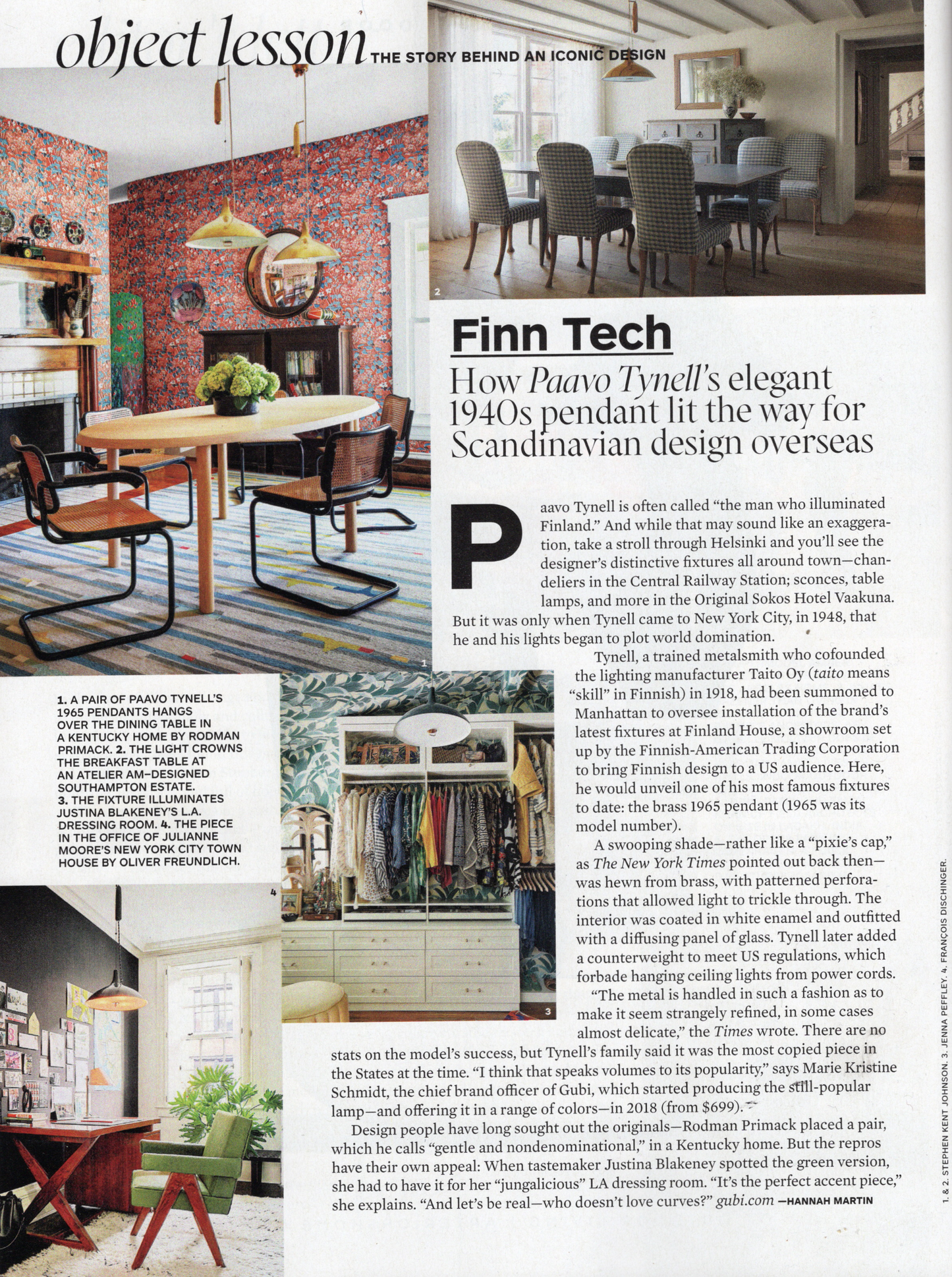 Brass & Teak Table Lamp by Paavo Tynell, 1949