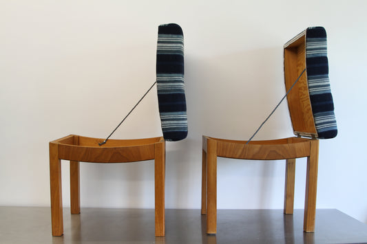 Danish Footstools with Pop-Up Storage