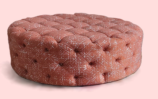Large Tufted Ottman in Rubelli Fabric
