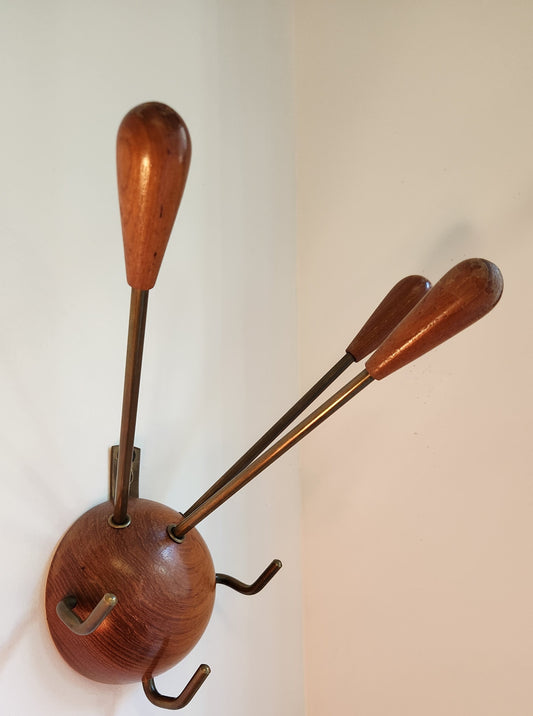 Finnish Coat Racks of Solid Teak