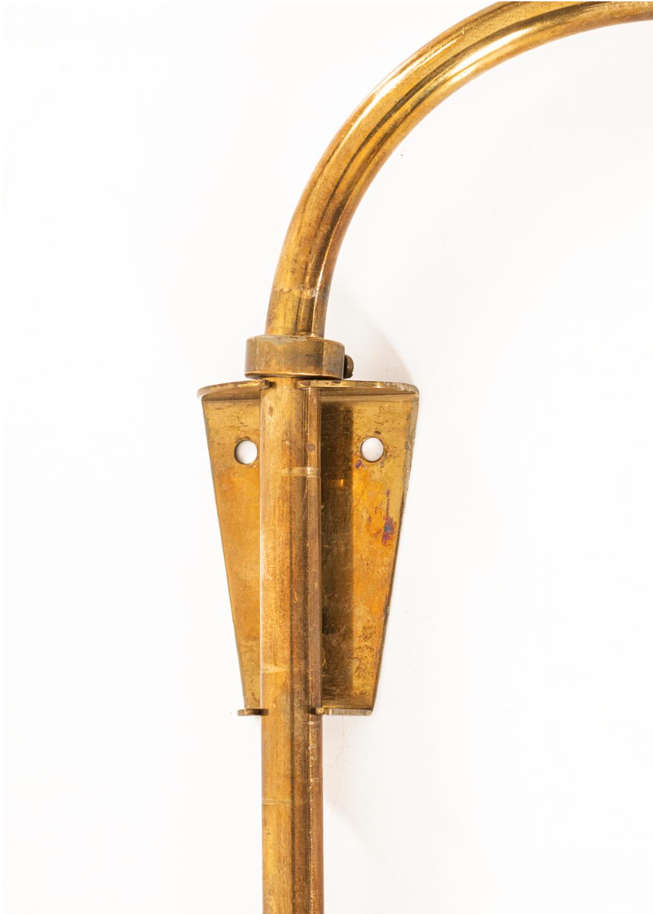 Itsu Brass Wall Pendant with Perforated Aluminum Shade