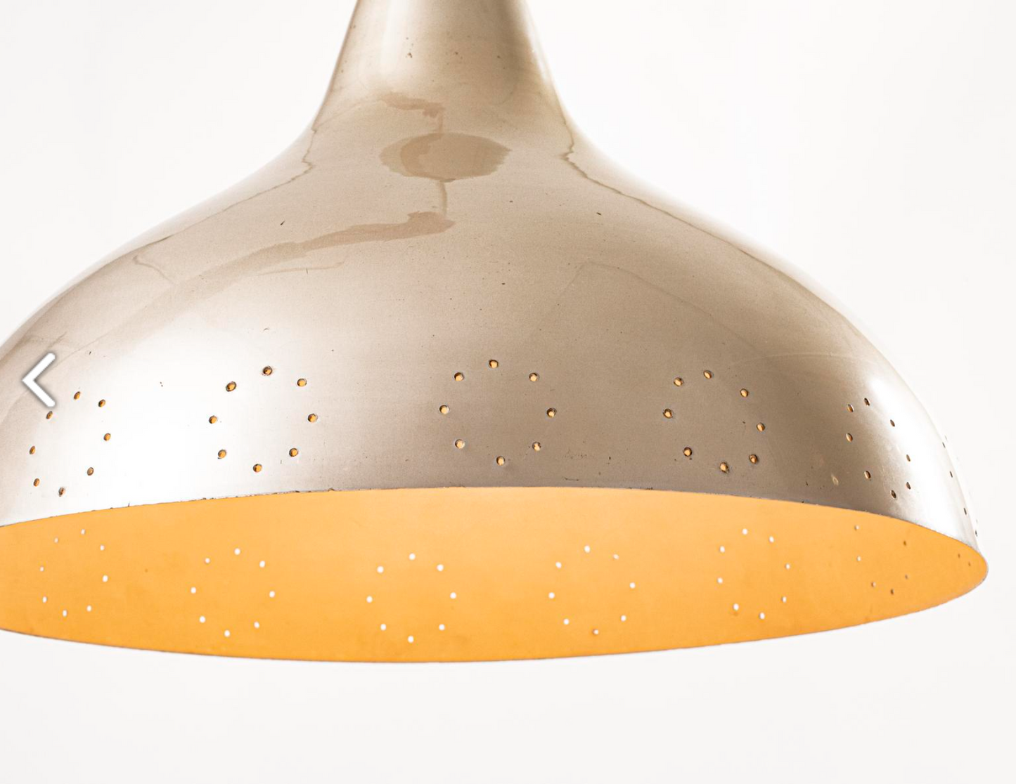 Itsu Brass Wall Pendant with Perforated Aluminum Shade