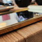 Lacquer & Brass Tray with Mirror Glass