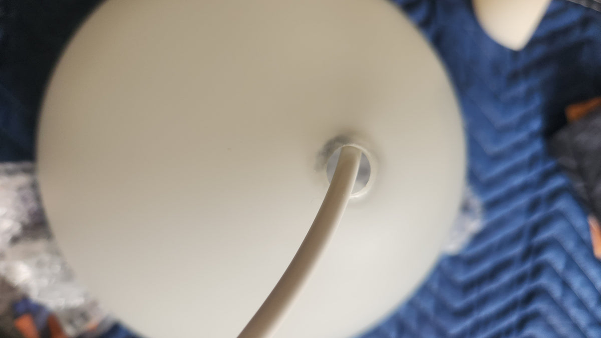 Lisa Johansson-Pape No. 1323 Pendant of White Opaline Glass