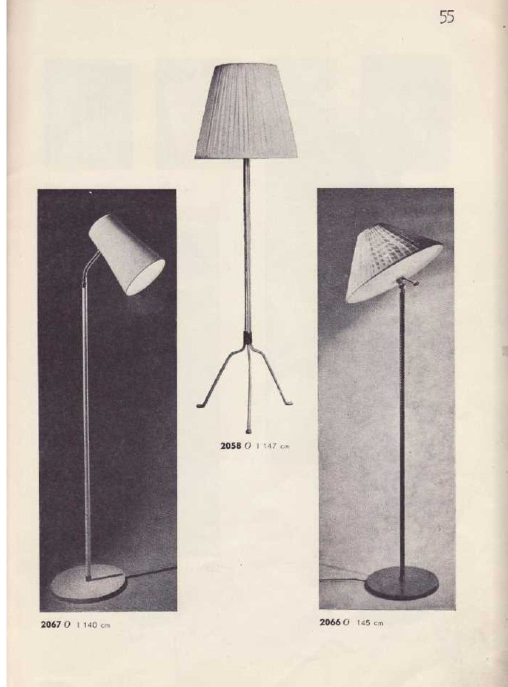 2058 Lisa Johansson-Pape Exceptional Floor Lamp with Original Shade - ON SALE