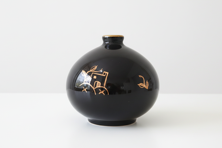 Art Deco Ceramic Vase by Arabia, Finland 1930s