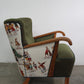 Club Chairs with Solid Oak Arms, Denmark 1940s
