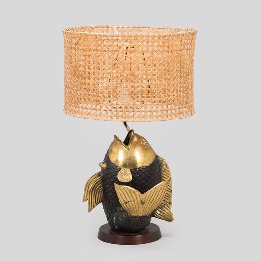 Bronze Koi Lamp, Chapman 1970s