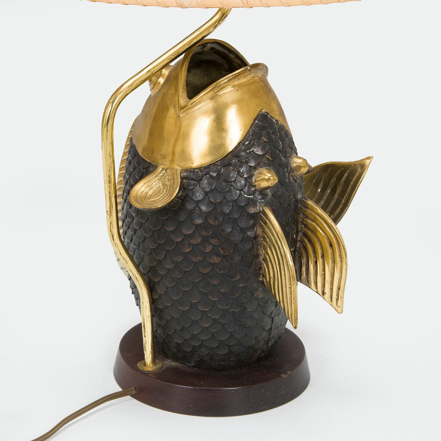 Bronze Koi Lamp, Chapman 1970s