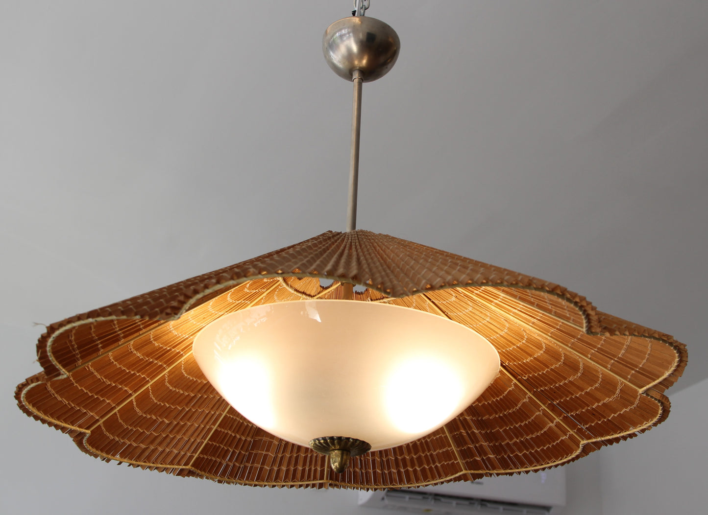 Gunnel Nyman Rattan Ceiling Lamp - so rare!