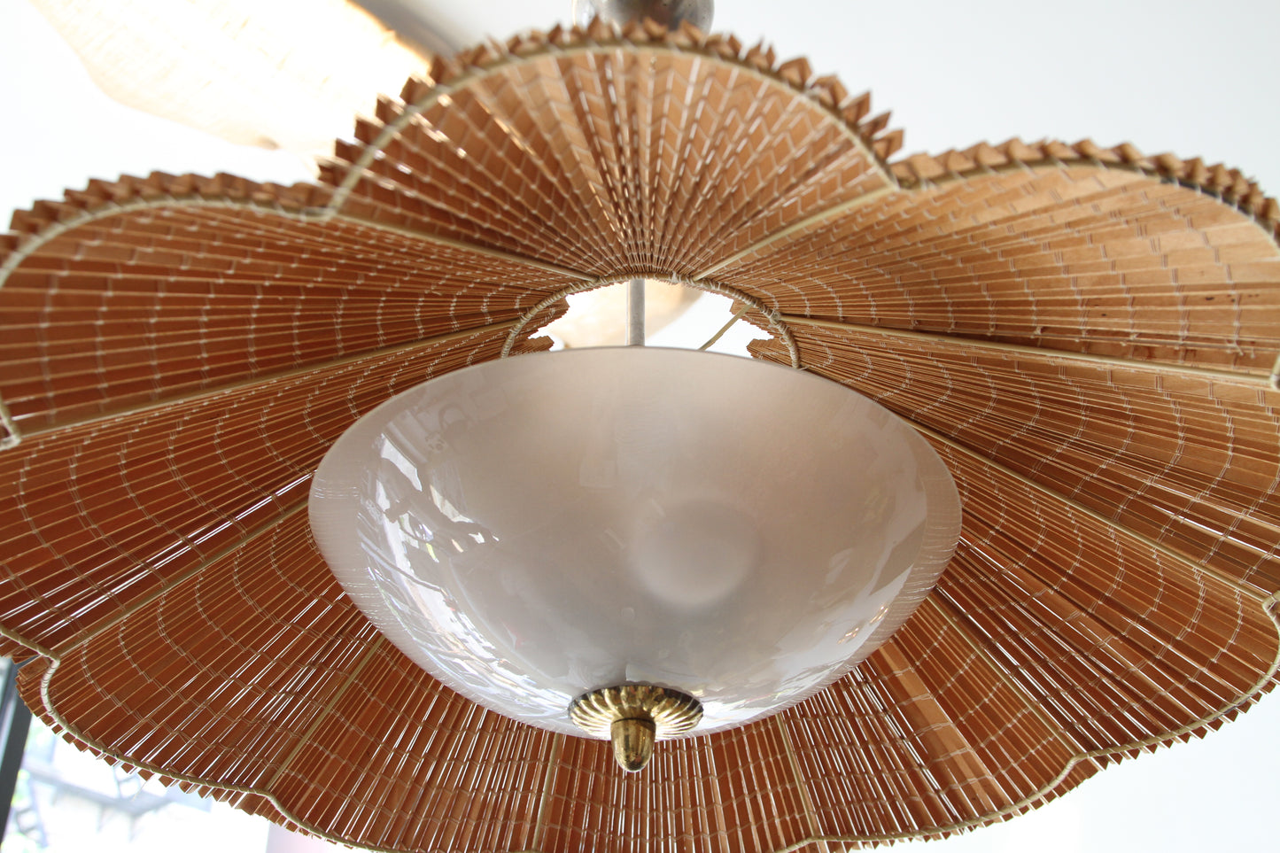 Gunnel Nyman Rattan Ceiling Lamp - so rare!