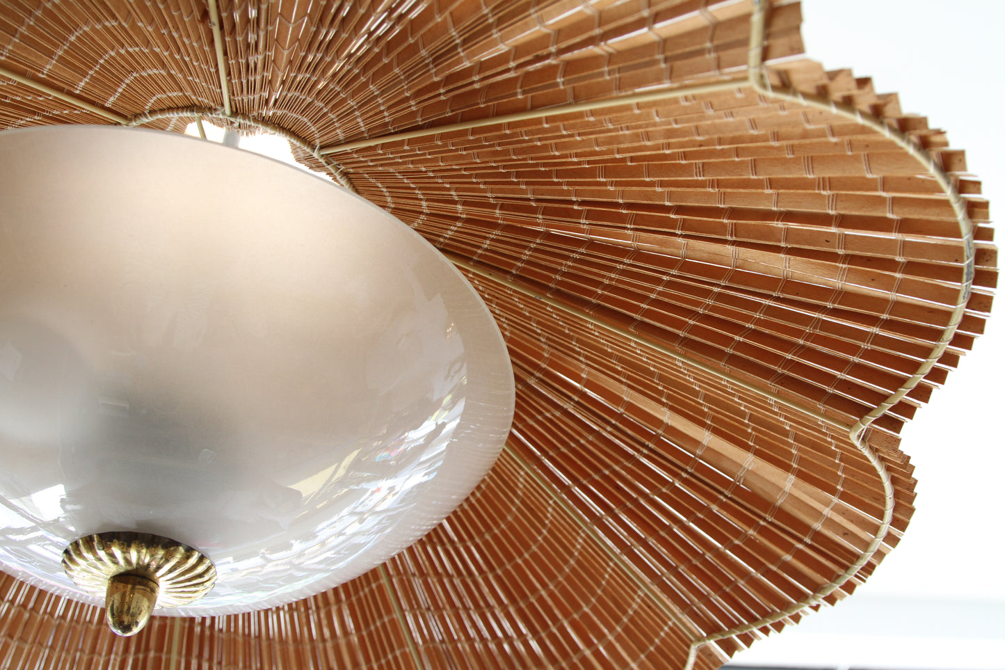 Gunnel Nyman Rattan Ceiling Lamp - so rare!