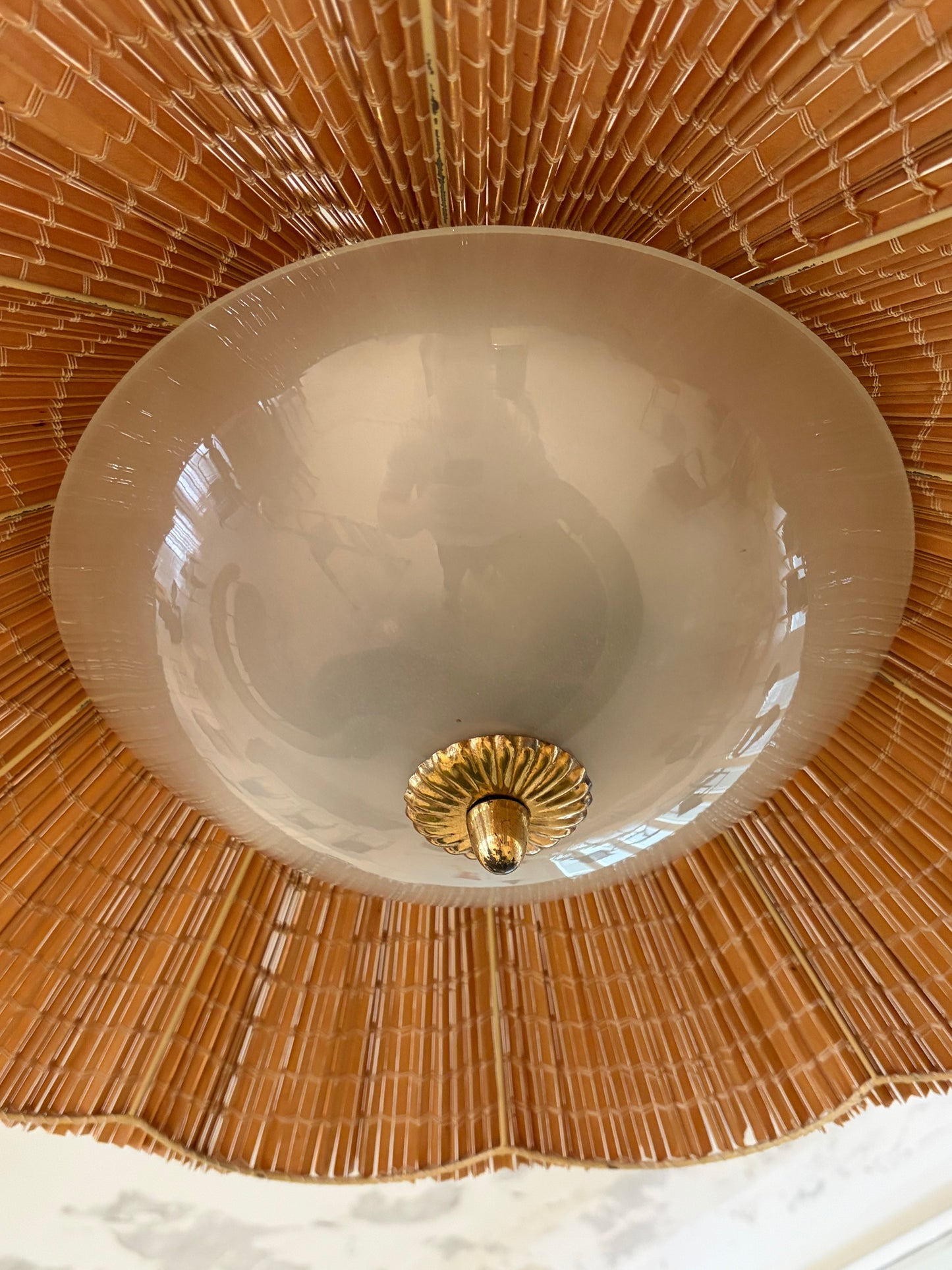 Gunnel Nyman Rattan Ceiling Lamp - so rare!!