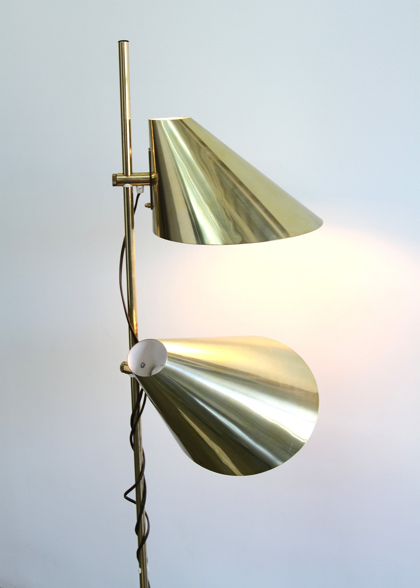 Hans-Agne Jakobsson Brass Floor Lamp, 1970 - spring sale!