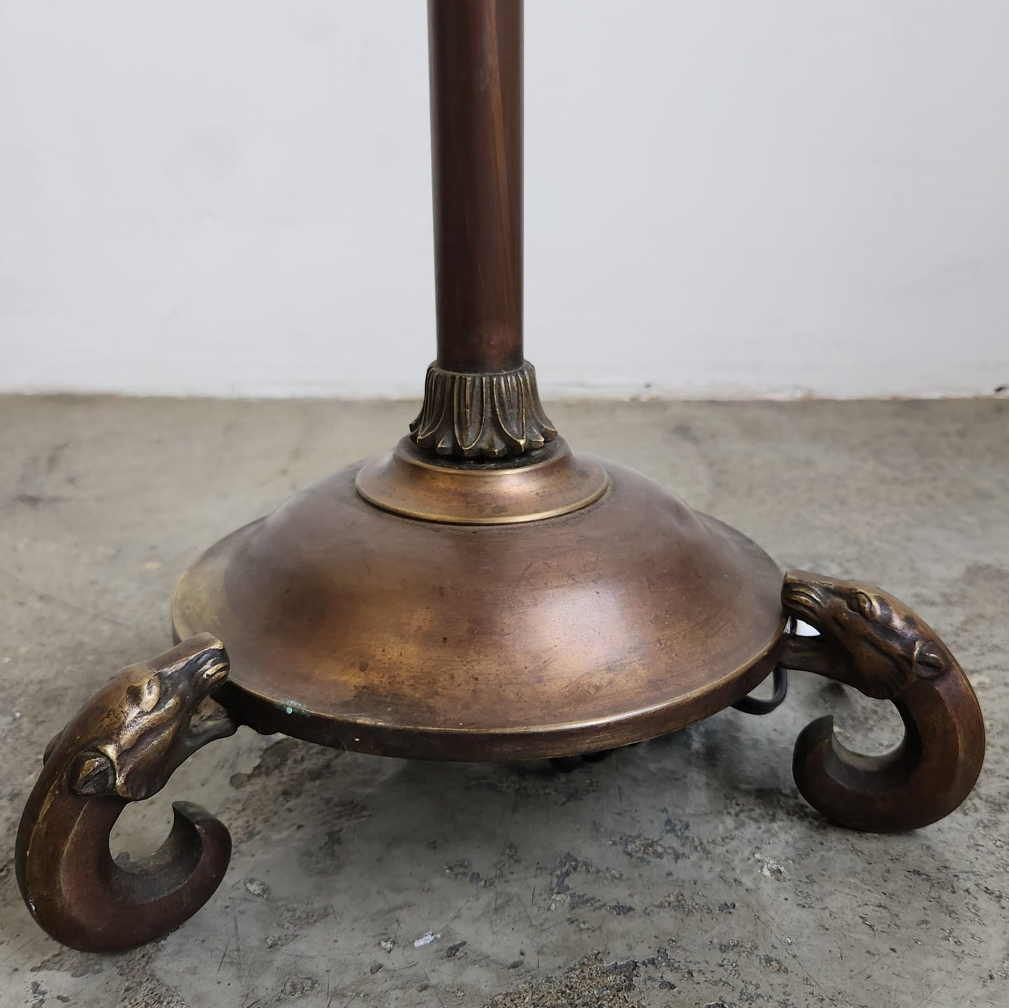 Adjustable Brass Floor Lamp, Scandinavia 1920s