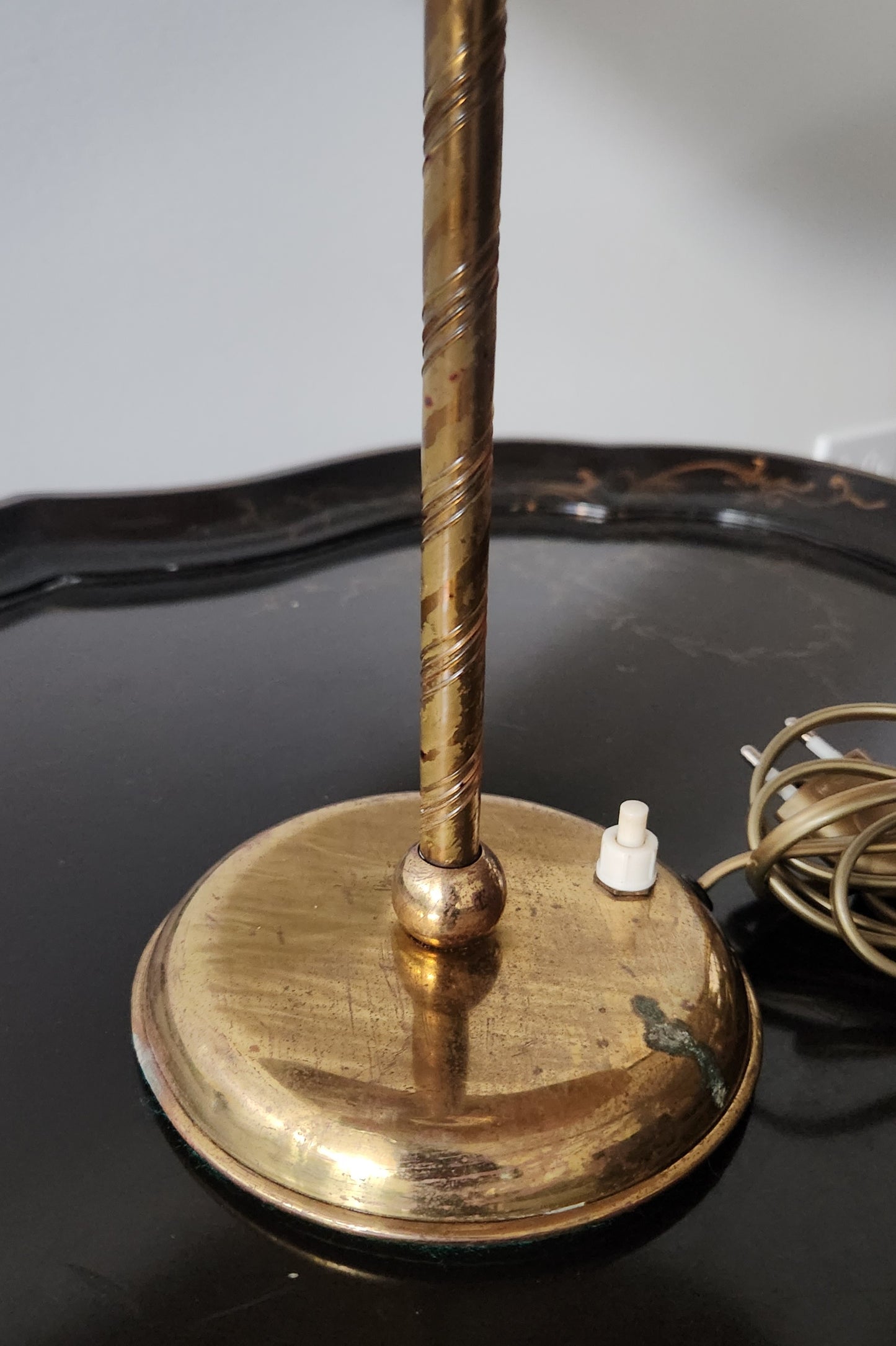 brass patina lamp base