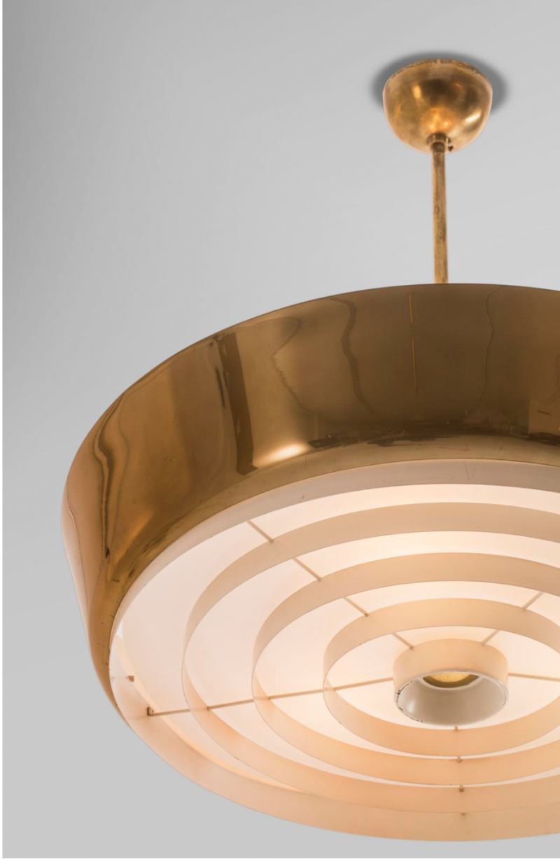 Brass Ceiling Lamp by Lisa Johansson-Pape, 1964