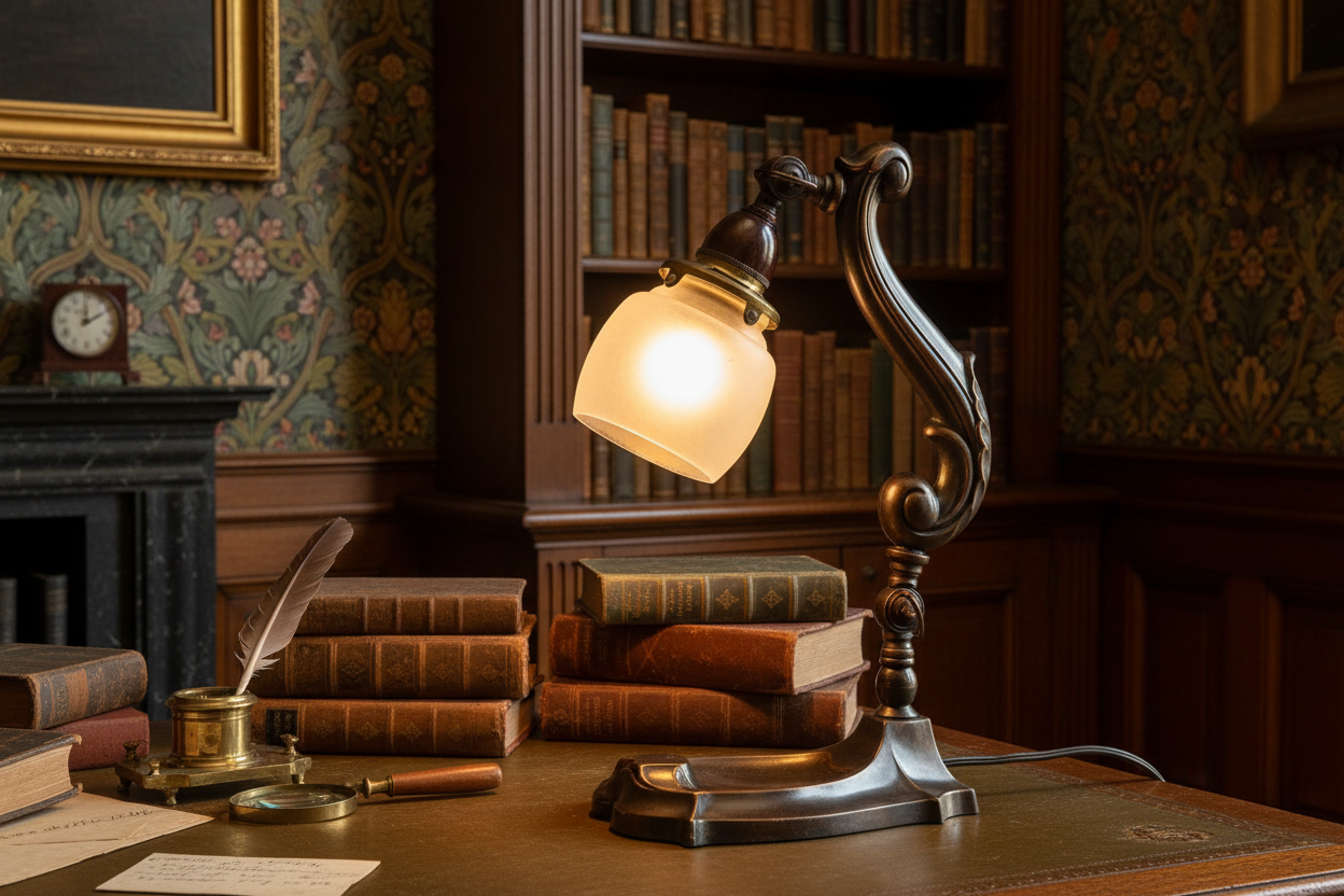 LYFA Art Nouveau Desk Lamp, Denmark Skønvirke