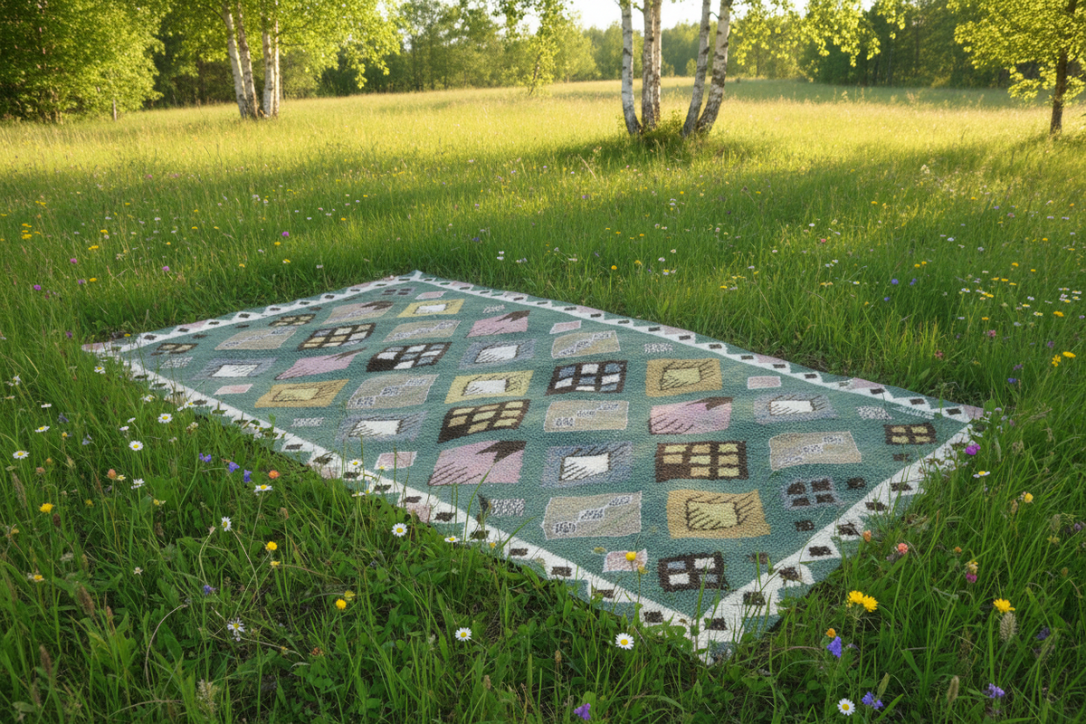 Märta Måås-Fjetterström "The Bud" Tapestry Carpet