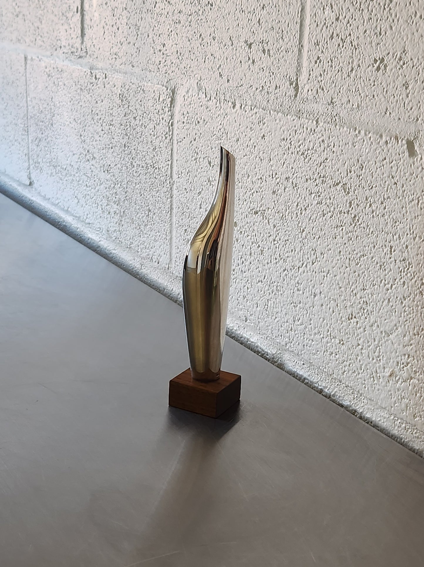 Tapio Wirkkala Ultra Rare Silver & Rosewood Vase