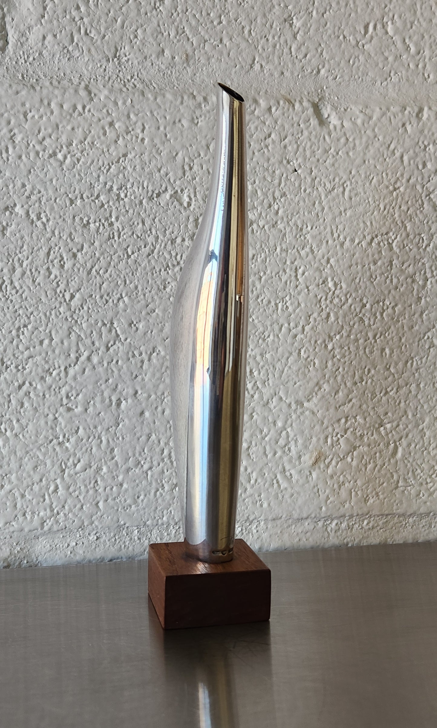 Tapio Wirkkala Ultra Rare Silver & Rosewood Vase