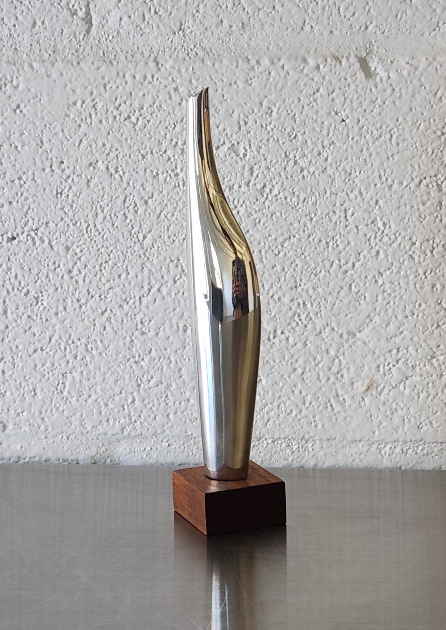 Tapio Wirkkala Ultra Rare Silver & Rosewood Vase