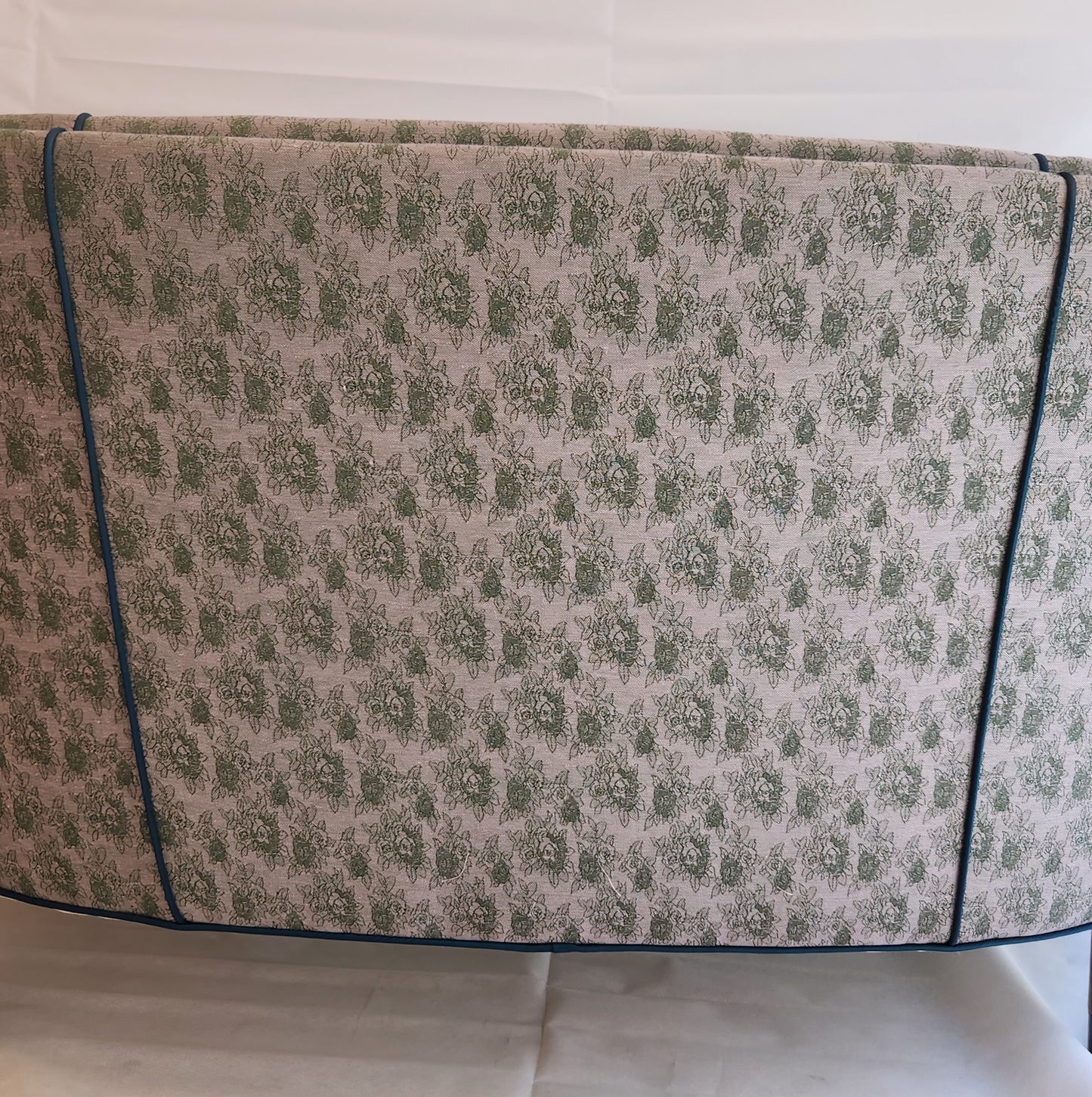 Danish MCM Banana Sofa with Curved Beech Arms
