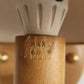Bergboms Wood Wall Lamp with Cork Shade