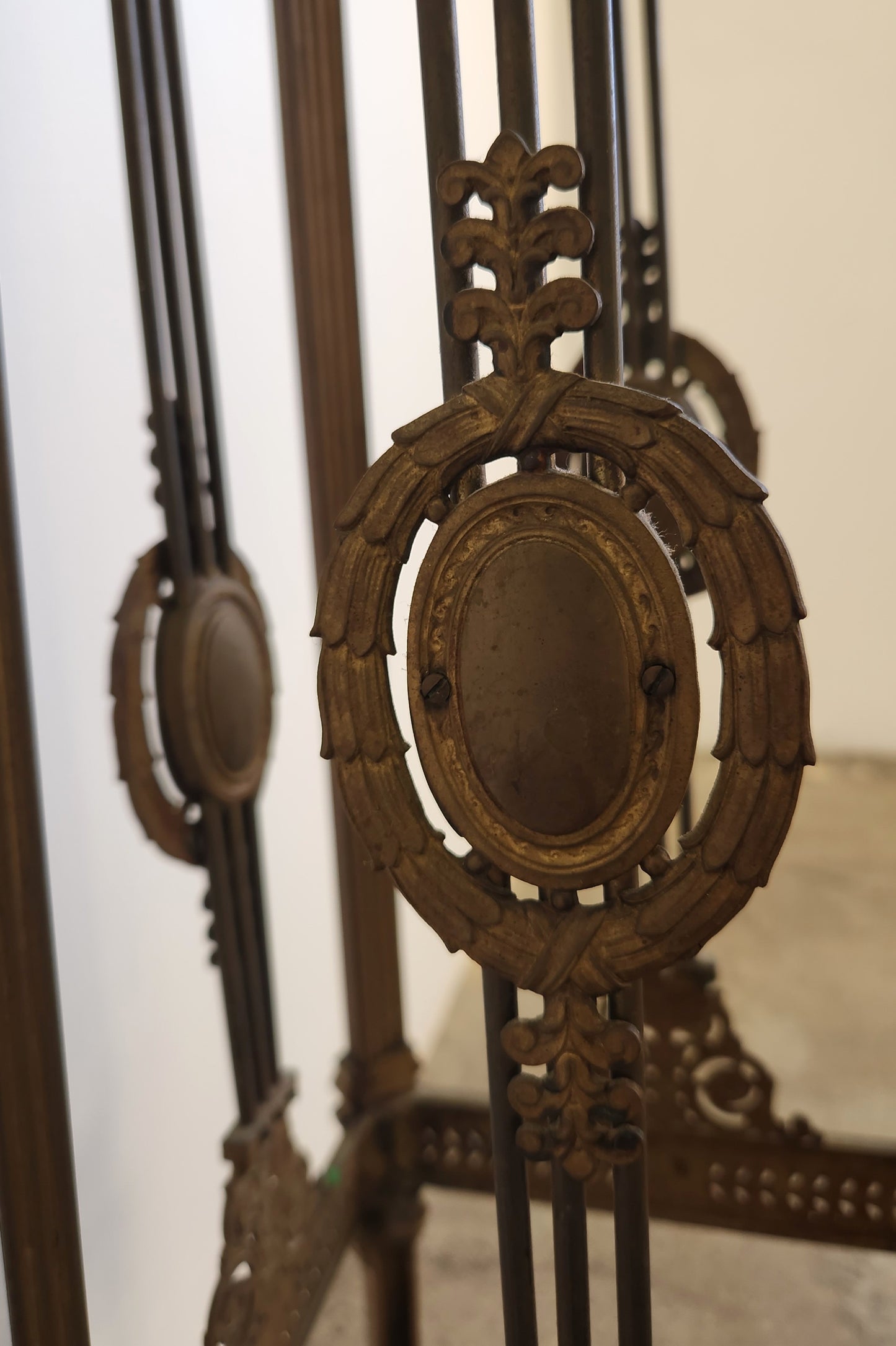 French Gilt Pedestal Table, 19th C.