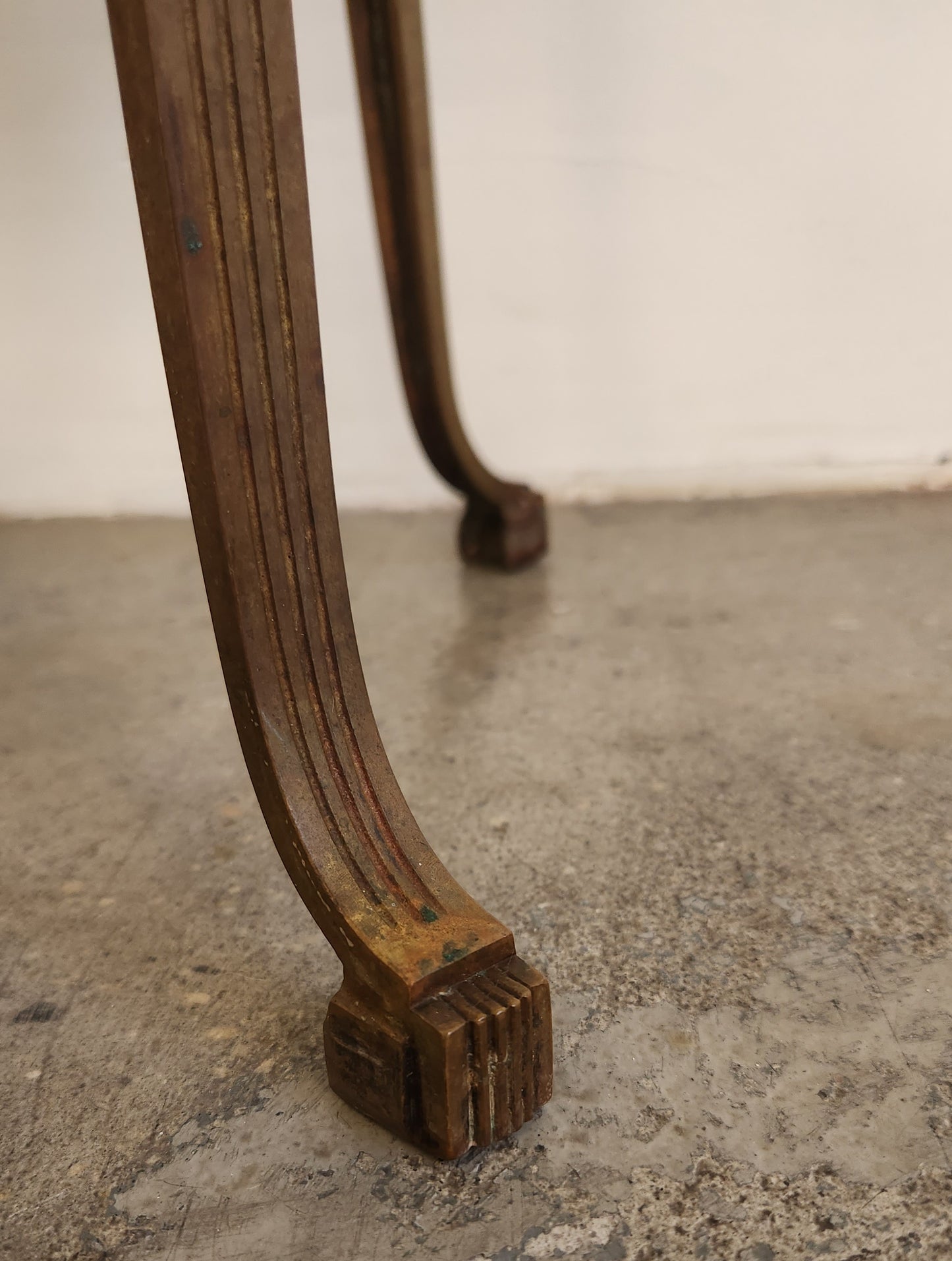 French Gilt Pedestal Table, 19th C.