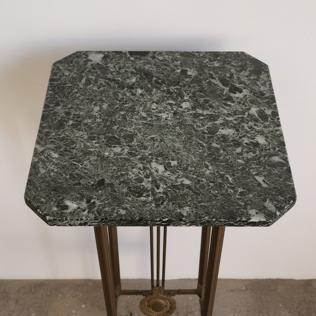 green 
marble top of Empire plant stand