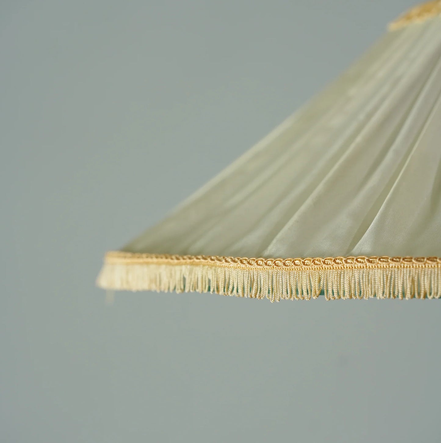 Idman Pendant with Ice Crystal Glass & Silk Fringe