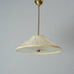 Idman Pendant with Ice Crystal Glass & Silk Fringe