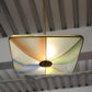Fontana Arte Pendant with Colorful Painted Glass