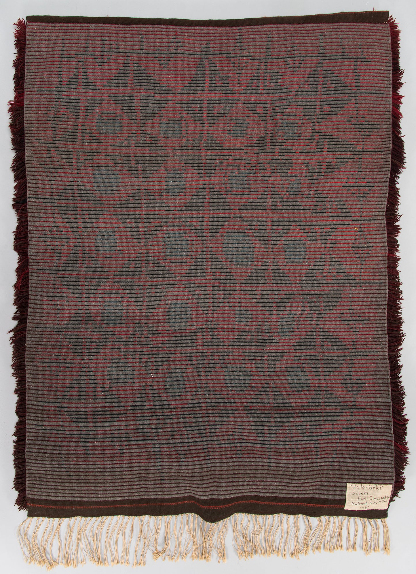 Kirsti Ilvessalo: Finnish Ryijy Rug 1957.