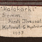 Kirsti Ilvessalo: Finnish Ryijy Rug 1957.