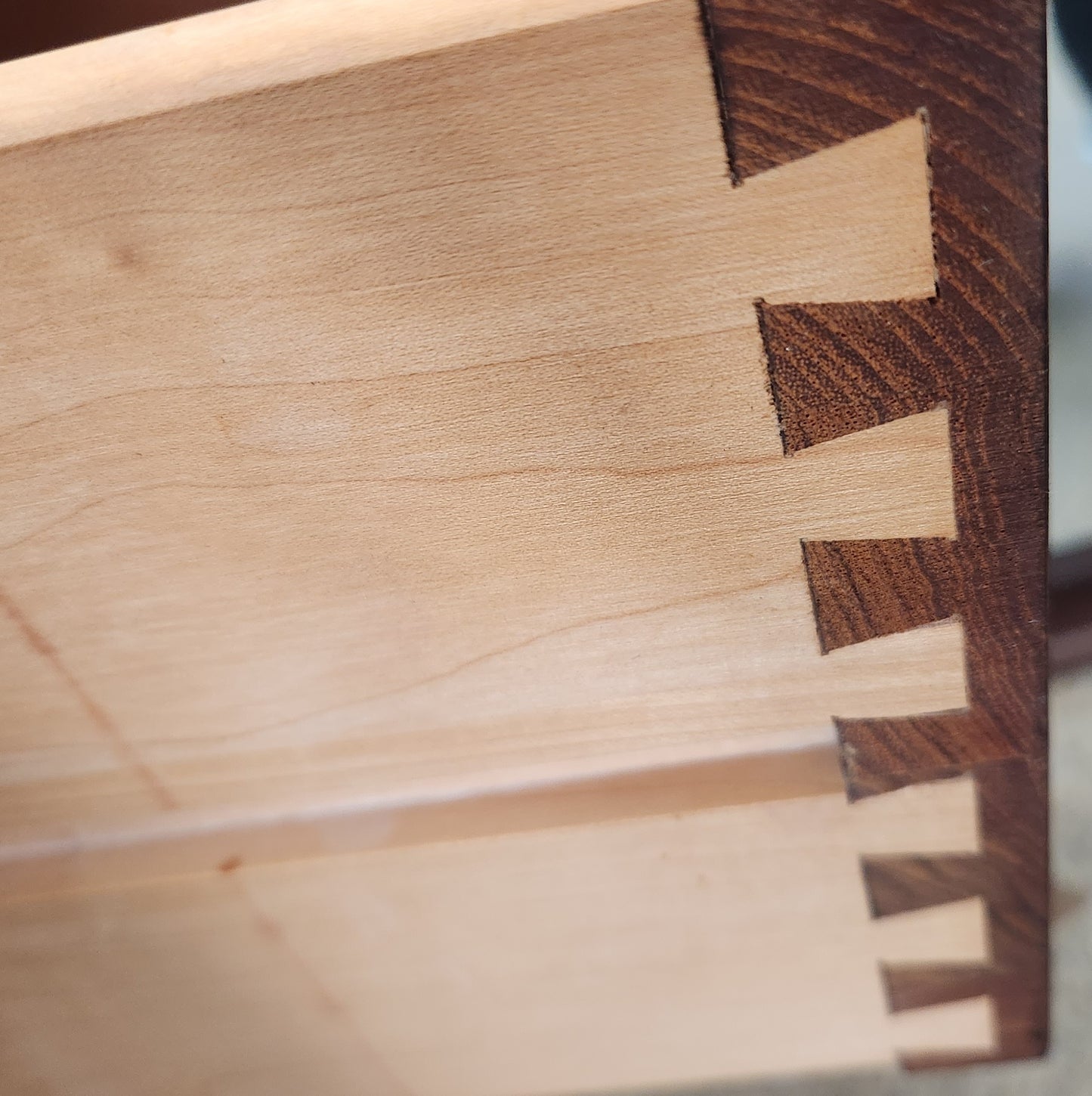 dovetail drawer detail
