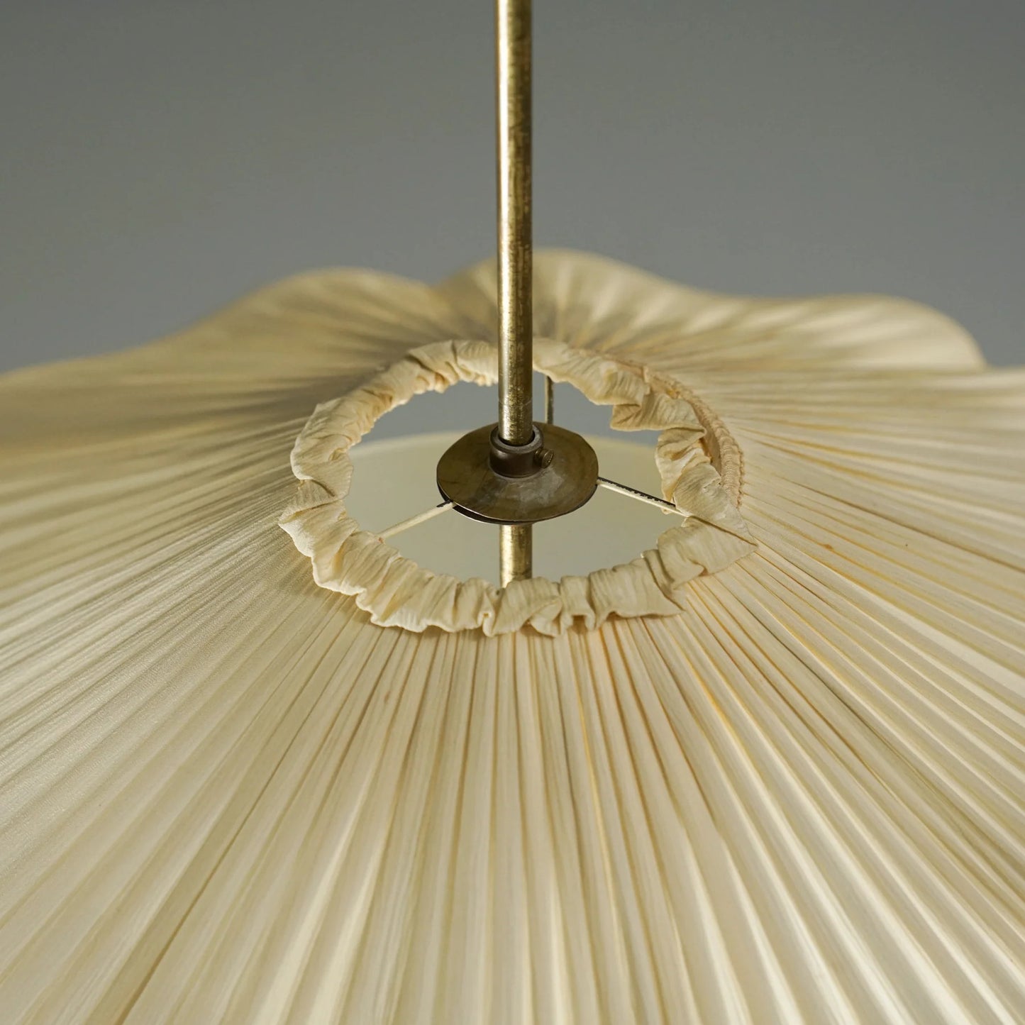 Gunnel Nyman Pendant with Silk Shade, Idman 1940s